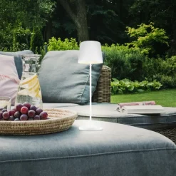 Kaami LED tafellamp, dimbaar mat wit