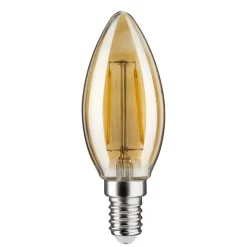 Kaarslamp E14 4,7W 2.500K goud, dimbaar