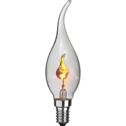 Kaarslamp E14 3W met vlameffect