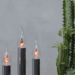 Kaarslamp E14 3W met vlameffect