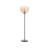 Kaizen vloerlamp, hoogte 140 cm, amber, glas