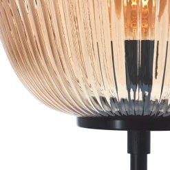 Kaizen vloerlamp, hoogte 140 cm, amber, glas