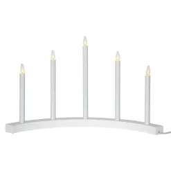 Kandelaar Accent, 5-lamps, wit