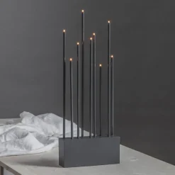 Kandelaar Buzz, 9-lamps, grafiet