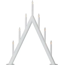 Kandelaar Circum, puntig, 7-vlam, wit