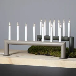 Kandelaar Circum, recht, 7-vlam donkergrijs