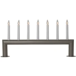 Kandelaar Circum, recht, 7-vlam, grijsbruin