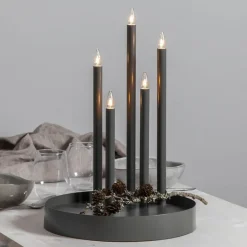 Kandelaar Deco, 5-lamps, nevelgrijs