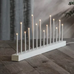 Kandelaar Echo, 14-lamps, wit