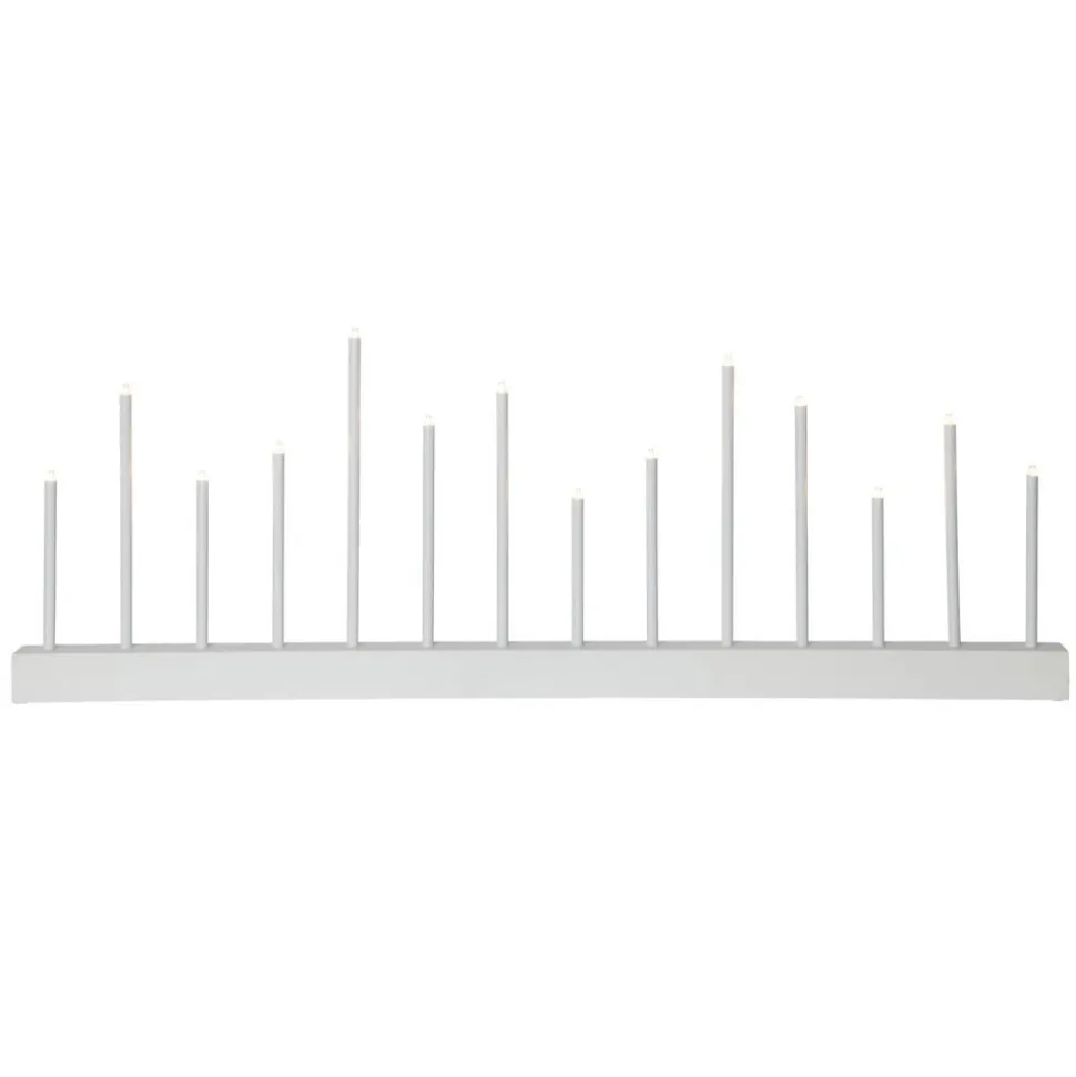 Kandelaar Echo, 14-lamps, wit