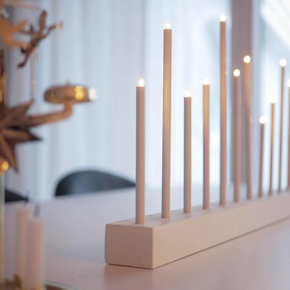 Kandelaar Echo, 14-lamps, wit