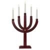Kandelaar Elias Tradition 5-lamps rood