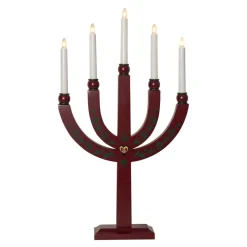 Kandelaar Elias Tradition 5-lamps rood