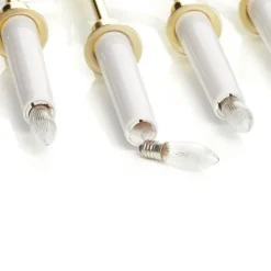 Kandelaar Kristina, messing metaal hoogte 47cm 7-lamps