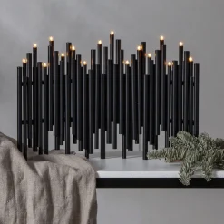 Kandelaar noot, 16-lamps, zwart