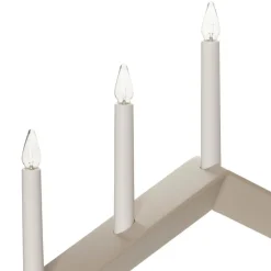 Kandelaar Pijl, plat, 7-vlam, grijs