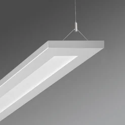 Kantoor hanglamp Stail LED microprisma 52W wit alu