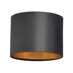 Kap Alba, Ø 20 cm, E27, zwart/goud