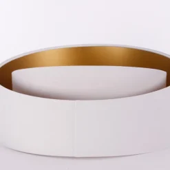 Kap Chloe, Ø 50cm, buiten wit, binnen goud