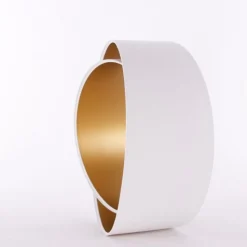 Kap Chloe, Ø 50cm, buiten wit, binnen goud