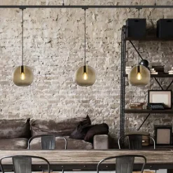 Kap Loon Ball Mini, Ø 18 cm, rookgrijs, glas