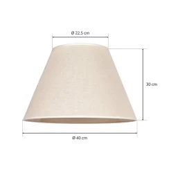 Kap Pseudosofia voor vloerlamp beige