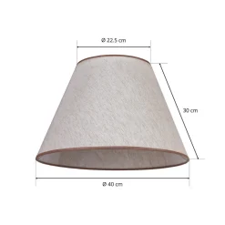 Kap Pseudosofia voor vloerlamp ecru/beige