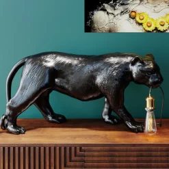 Kare Animal Bagheera tafellamp zwarte panter