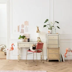 Kare Animal Rabbit tafellamp goud/wit