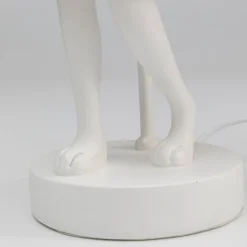 KARE Animal Rabbit tafellamp, wit/roze, hoogte 50 cm