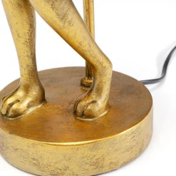 KARE Animal Rabbit tafellamp, goud/zwart, hoogte 50 cm
