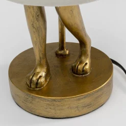 KARE Animal Rabbit tafellamp, goud/wit, hoogte 50 cm