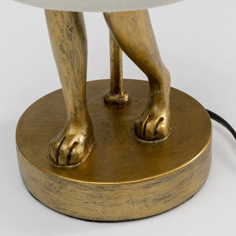 KARE Animal Rabbit tafellamp, goud/wit, hoogte 50 cm