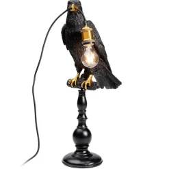 Kare Animal Sitting Crow tafellamp in zwart