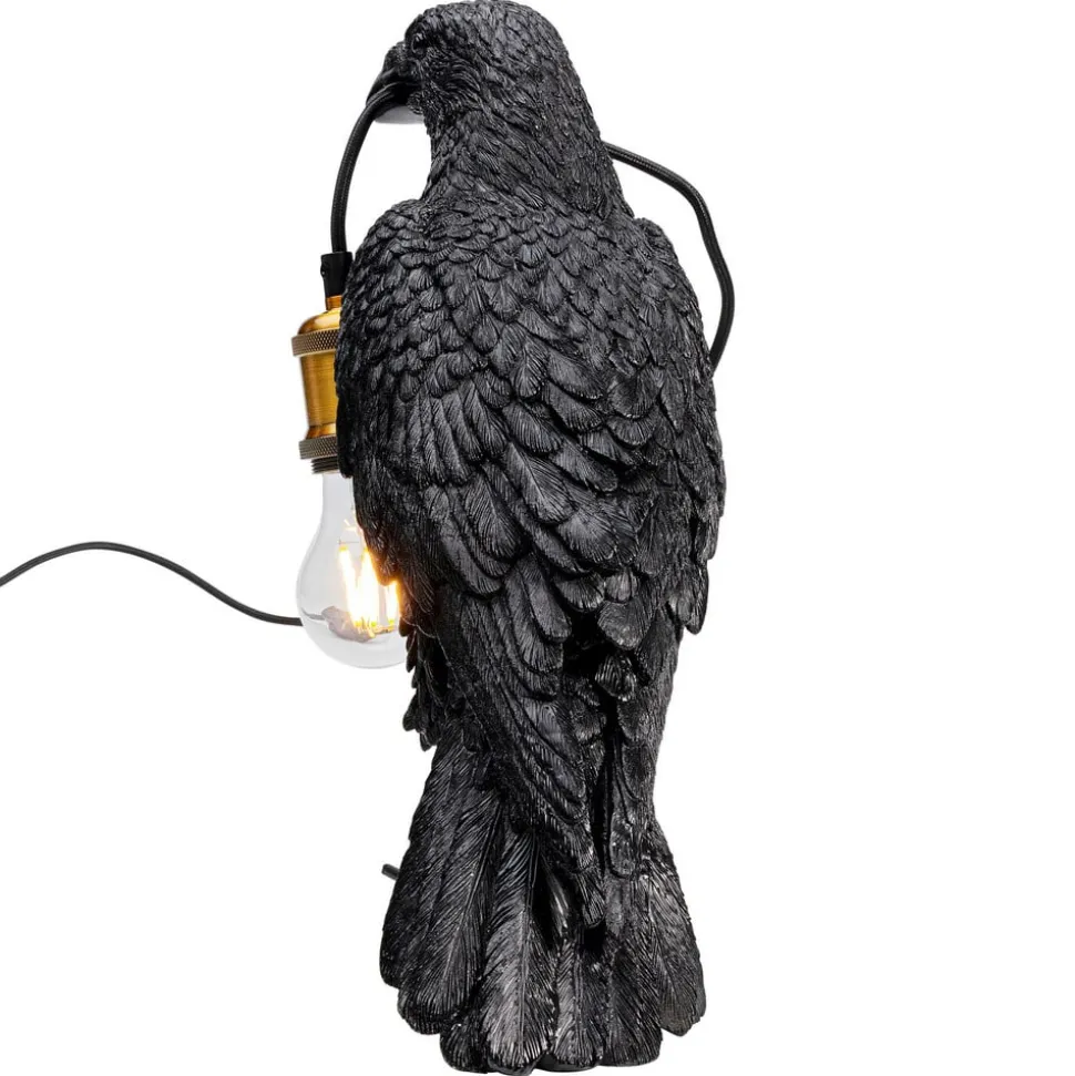 Kare Animal tafellamp Crow in de vorm van een kraai