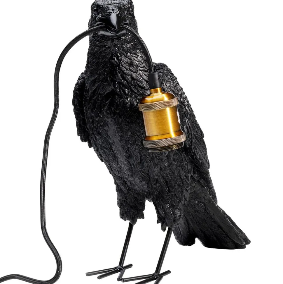 Kare Animal tafellamp Crow in de vorm van een kraai