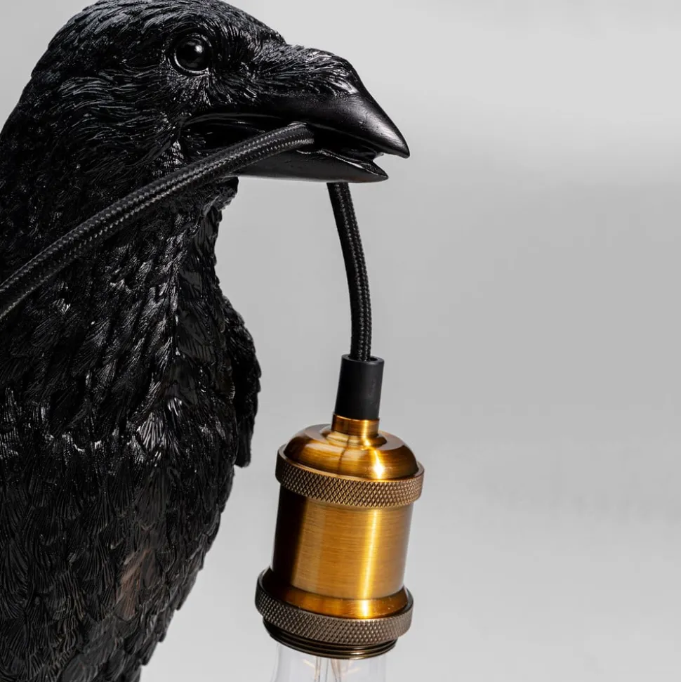 Kare Animal tafellamp Crow in de vorm van een kraai