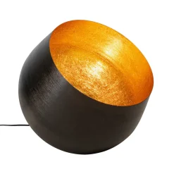 Kare Apollon vloerlamp, zwart, Ø 50 cm