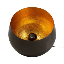 Kare Apollon vloerlamp, zwart, Ø 50 cm