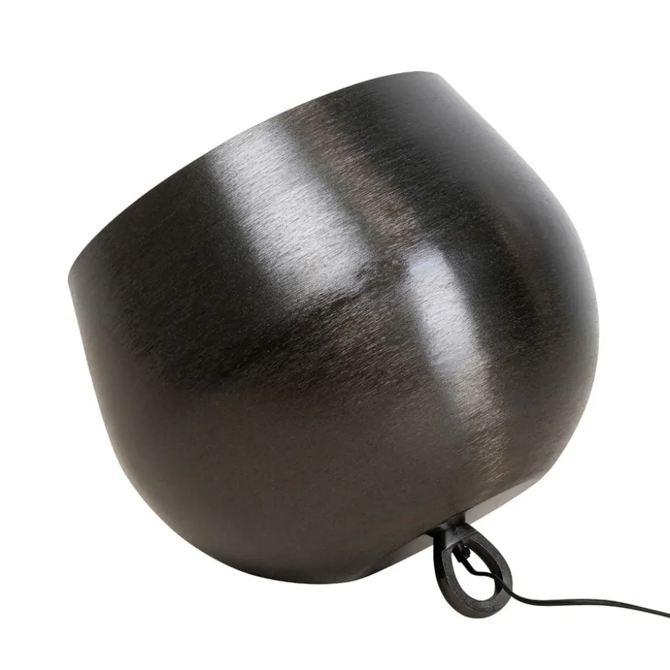 Kare Apollon vloerlamp, zwart, Ø 50 cm