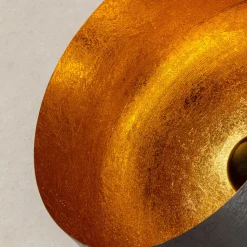 Kare Apollon vloerlamp, zwart, Ø 50 cm