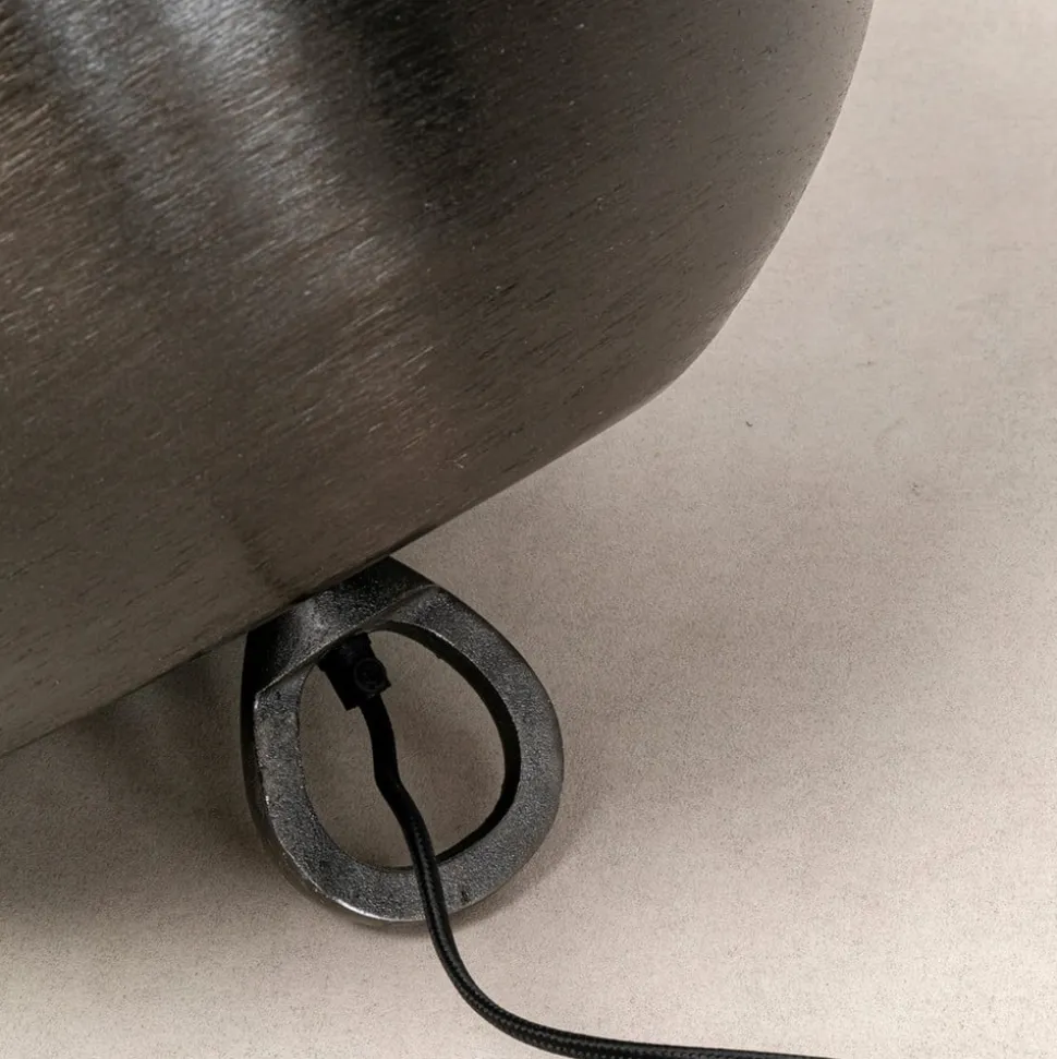 Kare Apollon vloerlamp, zwart, Ø 50 cm