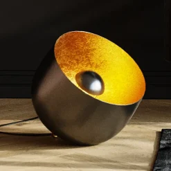 Kare Apollon vloerlamp, zwart, Ø 35 cm