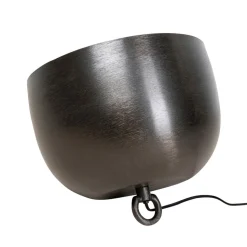 Kare Apollon vloerlamp, zwart, Ø 35 cm