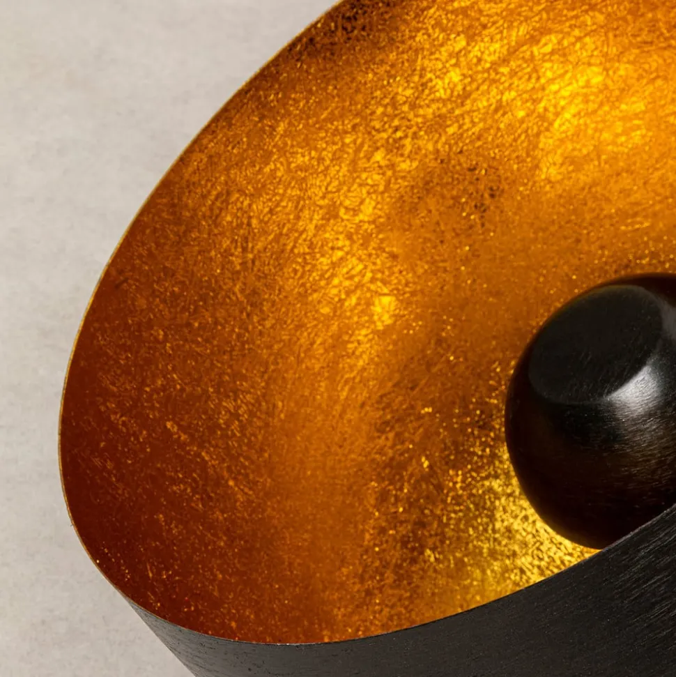 Kare Apollon vloerlamp, zwart, Ø 35 cm