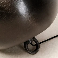 Kare Apollon vloerlamp, zwart, Ø 35 cm