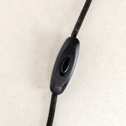 Kare Apollon vloerlamp, zwart, Ø 35 cm