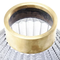 KARE Barfly vaas, grijs, glas, hoogte 30 cm, mondgeblazen