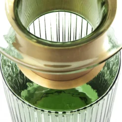 KARE Barfly vaas, groen, glas, hoogte 30 cm, mondgeblazen