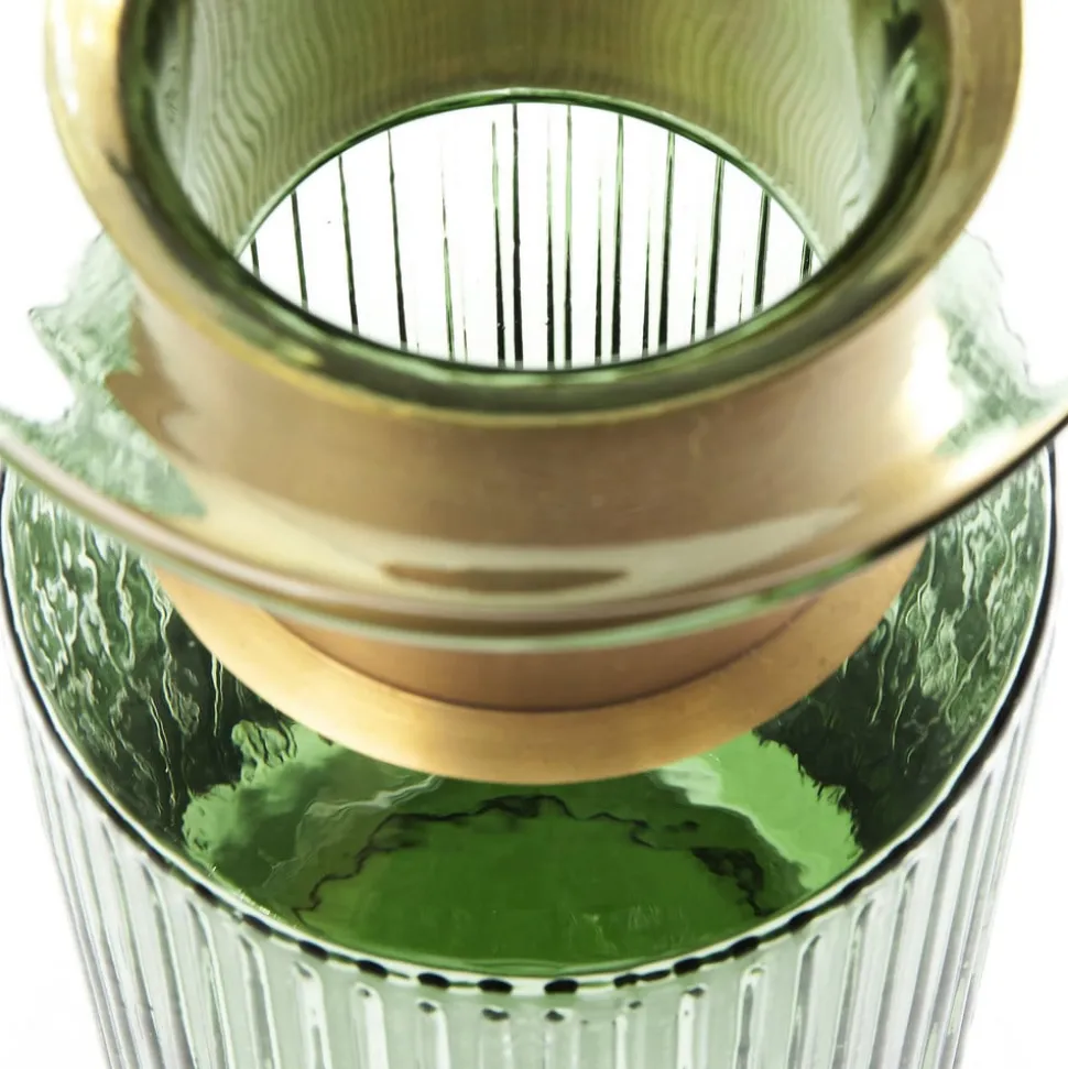 KARE Barfly vaas, groen, glas, hoogte 30 cm, mondgeblazen